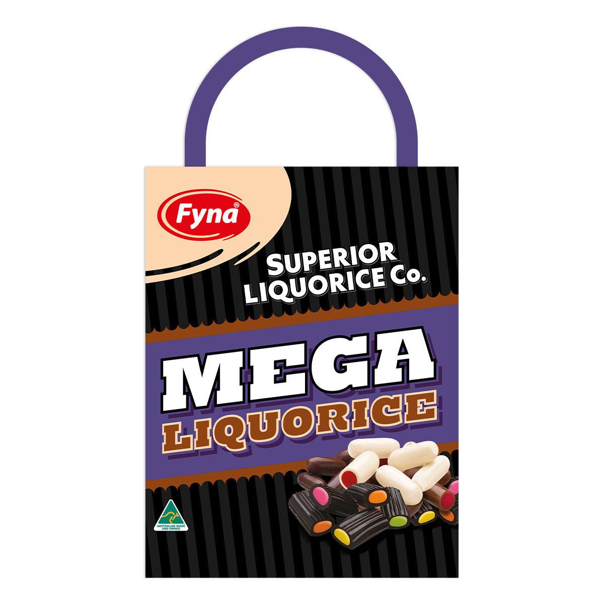 Fyna Mega Licorice Showbag Showbag World